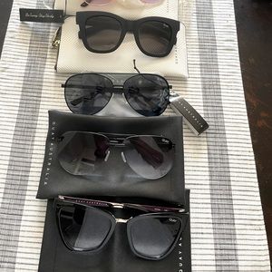 Several QUAY sunglasses 1 pair $40 or 2/$55